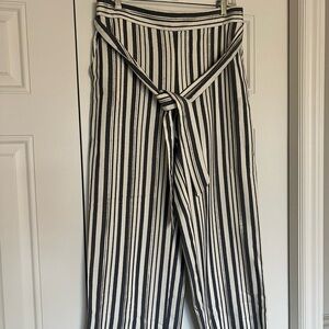 Striped Blue and White Pants by LOFT